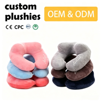 Oreiller personnalisé en forme de U, vente en gros, peluche personnalisée, design sur mesure, super doux, rembourré, gonflable, en mousse à mémoire de forme