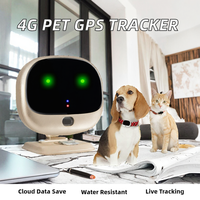 Traceur GPS GSM 2G 3G 4G pour animaux de compagnie avec collier, mini pour chiens et chats, suivi en temps réel via PC et application, design mini, léger