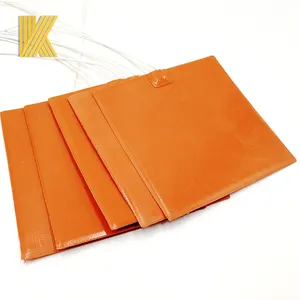 silicone rubber heating pad/mat for 3D printer with Digital display temperature control