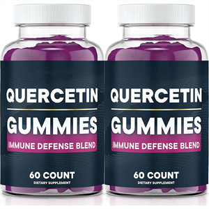 Suplementos de Vitaminas Orgánicas en Gomitas al por Mayor OEM, Gomitas de Saúco Negro y Quercetina, 60 Unidades para Adultos, Mejora la Inmunidad - Product Image 1