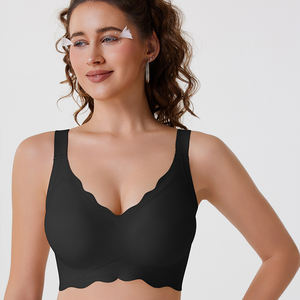 Sutiã T-Shirt Seamless de Copas Completas para Mulheres - Suporte e Levantamento Sem Fio, Alças Ajustáveis, Sem Volume Lateral, Spandex/Nylon, Ideal para Esportes - Product Image 4