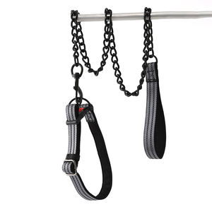 Conjunto de Correa para Mascotas Ajustable, Resistente y Duradero, de Lujo y Elegante, Collar y Correa para Perro de Acero Inoxidable de Alta Calidad - Product Image 2