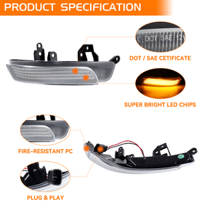 2PCS Clignotants dynamiques pour rétroviseurs <span class=keywords><strong>Toyota</strong></span> WISH PRIUS REIZ/MARK X/CROWN/AVALON - Product Image 4