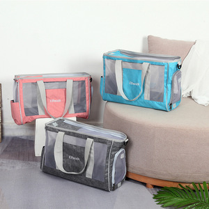 Portable Cat <b>Carrier</b> Dog Bag Large Capacity Breathable Oxford Fabric Shoulder Bag For <b>Pets</b> Travel - Product Image 4
