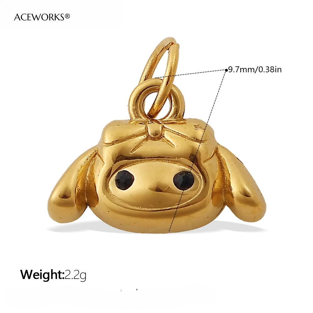 Cute Puppy Face Charm