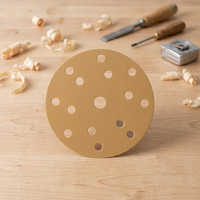 P80-P400 Disques abrasifs jaunes ronds pour ponçage du bois, de la peinture, du mastic, du plastique et du métal