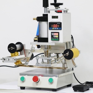 Machine de marquage à chaud pneumatique compacte pour cuir, machine à embosser le cuir, machine de marquage à chaud pour logos – Vente en gros fabricant - Product Image 2