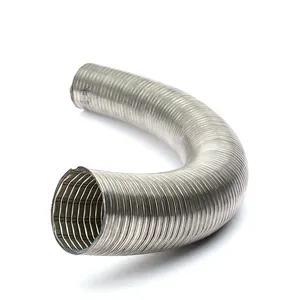 High Flexibility Interlock Metal Hose Tube Pipe / Flexible Interlocking Pipe
