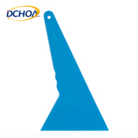 DCHOA Raclette triangulaire en plastique pour voiture, outil de nettoyage de vitres domestiques et de film teinté, raclette souple