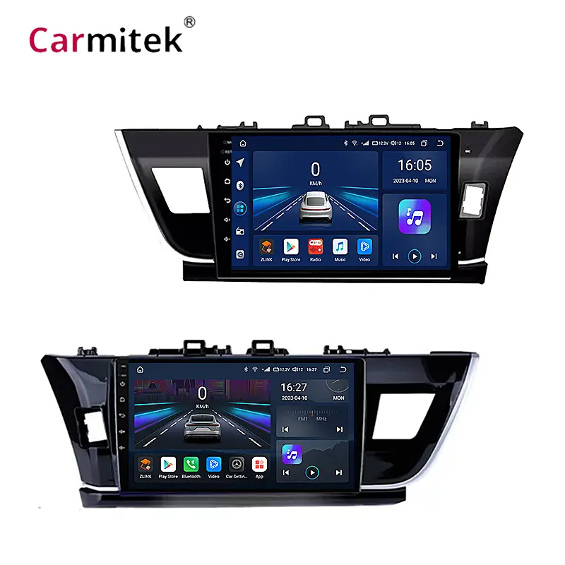 2 din android 13 Radio Stereo Multimedia-Player GPS Navigation Carplay Android Für Toyota Corolla 2014-2016 Youtube WIFI DSP 4G