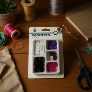 Botón de Plástico Clásico de 24 cm y 5 Secciones para Manualidades y Proyectos de Bricolaje para Empresas Creativas - Product Image 3