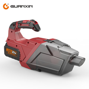Aspirateur de voiture sans fil 21V 4.0Ah avec batterie au lithium, en plastique rouge, portable et manuel - Product Image 2
