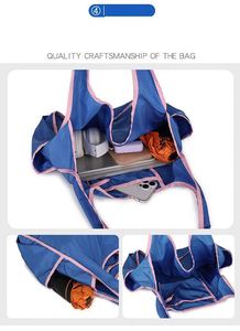 Sac fourre-tout pliable et réutilisable en polyester pour courses et cadeaux, avec logo personnalisé, promotion de Noël, vente directe usine - Product Image 3