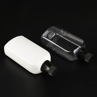 Nettoyant pour le corps vide, bouteille à pression pour le lavage du corps, bouteille en plastique de shampooing transparente carrée de 750ml