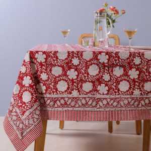 Bông Khối In Khăn Trải Bàn Hình Chữ Nhật/Vuông/Vòng Bảng Vải Với Runner/Khăn Ăn/Placemat Bohemian Bàn Ăn Tối Bìa - Product Image 5