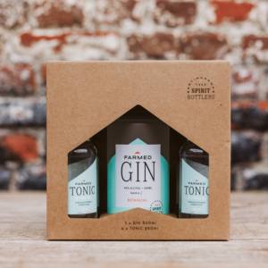 Botanical 3 x Gin Gift Box 1 botella 50cl Farmed Gin & 4 Tonic 25cl Bulk Gin Tonic Paquete de regalo con logotipo comercial promocional - Product Image 2