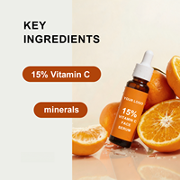 Sérum Visage Haute Performance Radiance Plus 15% Vitamine C pour une Peau Éclatante, Acide Ferulique, Acide Hyaluronique 30ml OEM