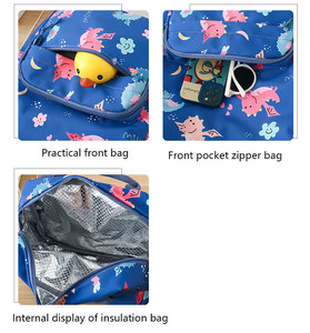 Fabbrica all'ingrosso zaino per studenti regolabile in Nylon 3 pezzi Set di borse da scuola per bambini con borsa per il pranzo Set per bambini - Product Image 4