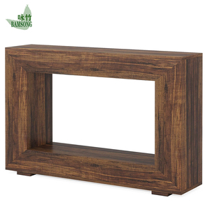 <span class=keywords><strong>Table</strong></span> <span class=keywords><strong>console</strong></span> <span class=keywords><strong>2026</strong></span> marron antique, meuble d'entrée avec étagère ouverte, personnalisable, moderne, pour villa, écologique, vente en gros, salon - Product Image 1