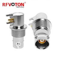 Connecteur TRB Twinaxial/Triaxial Jack Femelle à Trois Broches, Montage sur Panneau Non Constant, Traversant, Angle Droit, à Souder