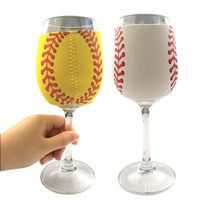 Vente en gros usine : Manchon isotherme en néoprène personnalisé pour verre à vin, design sur mesure, sac refroidisseur pour verre à vin