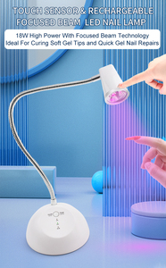 Lampe UV LED à séchage rapide et flexible, sans effet noir sur les <span class=keywords><strong>mains</strong></span>, pour le nail art professionnel, lumière de polymérisation ponctuelle - Product Image 4