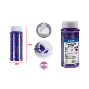 100G di Glitter viola in polvere per progetti artigianali e fai da te - Product Image 1