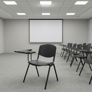 Silla Escolar Apilable con Asiento de Polipropileno y Estructura de Hierro con Tablero de Escritura para Aulas Estudiantiles - Product Image 1