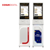 Kiosque de commande de nourriture, borne de paiement, borne tactile de sol, borne de point de vente intérieure