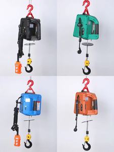 מכונת הרמה חשמלית עמידה 500 ק\"ג 110V 220V ניידת עם שלט חוטי, כננת מיני עם כבל פלדה, כלי הרמה - Product Image 4