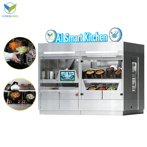 VFresh - Kiosque de restauration rapide intelligent avec assistance automatisée 24h/24 et 7j/7, cuisine robotisée par IA, distributeur automatique - Product Image 5