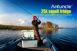 Antuncle 25L DC 12v 24v Petit Réfrigérateur Congélateur Portable Réfrigérateur <span class=keywords><strong>Camping</strong></span> Refroidisseur Voiture Compresseur Réfrigérateur Mini Réfrigérateur avec Congélateur - Product Image 4