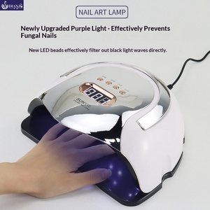Lampe à ongles UV portable électrique 300W haute puissance, rechargeable par USB, avec 54 perles <span class=keywords><strong>LED</strong></span>, minuterie 60s, capteur infrarouge, séchage rapide pour le séchage des ongles - Product Image 2