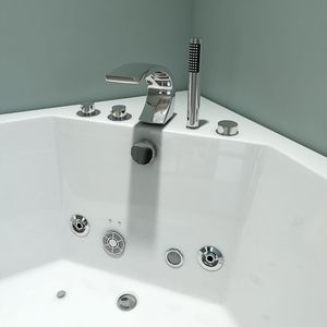 <span class=keywords><strong>Baignoire</strong></span> autoportante en acrylique écologique à haut rapport coût-efficacité pour adulte, avec double appui-tête, massage à bulles, <span class=keywords><strong>baignoire</strong></span> à remous moderne - Product Image 3
