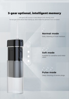 Hydropulseur Dentaire Portable Rechargeable 190ml Sans Fil 1100mAh Type-C Mini Brosse à Dents pour la Maison, les Voyages et l'Hygiène Buccale