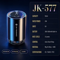 Diffuseur d'arômes pour voiture 50ml, nébuliseur USB Type-C, LED RGB, portable, pour porte-gobelet, désodorisant