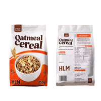 Op Maat Bedrukt Graanfruit Havermout Stand Zakje Hersluitbaar Noot Aluminiumfolie Muesli Ontbijtgranen Ingeblikt Voedsel Voedsel Voor Huisdieren