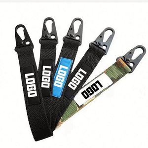 Llavero Corto Personalizado con Logotipo Bordado, Cordón para Muñeca de Motocicleta con Gancho de Águila para Mosquetones Promocionales - Product Image 2