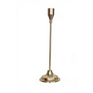 Candelabro de Metal Dorado de Lujo, Moderno y Decorativo, para Mesa de Comedor, Bodas y Decoración del Hogar - Product Image 1