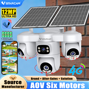 Vstarcam กล้องพลังงานแสงอาทิตย์ AG623FR 4G 12MP สี่เลนส์ PTZ 12000mAh แบตเตอรี่ซุปเปอร์สีวิสัยทัศน์กลางคืนมองเห็นสองทางระบบเสียง O Kam APP - Product Image 1