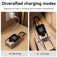 Mini compresseur d'air électrique sans fil portable pour pneus de voiture, pompe à gonflage numérique sans fil
