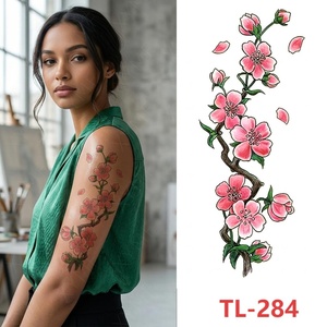 Tatuajes Temporales <span class=keywords><strong>de</strong></span> Flores Pequeñas, Tribales, Tradicionales, <span class=keywords><strong>de</strong></span> Rosas, Coloridas, Negras, <span class=keywords><strong>para</strong></span> Piernas, Brazos y Hombros, <span class=keywords><strong>para</strong></span> Hombres y Mujeres - Product Image 6