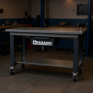 Fasano <b>Tools</b> Workbench 137 R1.5 Steel Top With <b>Drawer</b> And Shelf For Auto Repair - Product Image 3