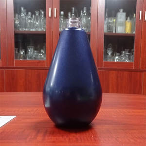 Botella <span class=keywords><strong>de</strong></span> vidrio sin plomo en spray, color <span class=keywords><strong>azul</strong></span> oscuro, para bebidas alcohólicas - Product Image 1