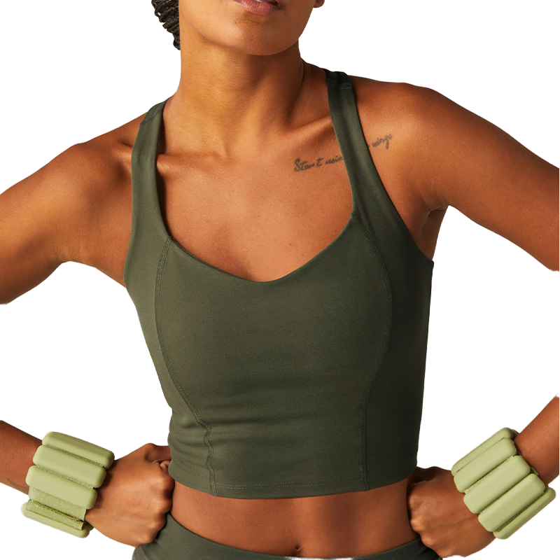 Custom High Quality Plus Size Lightweight Nude Feeling Yoga Vest Beautiful Back Quick-Drying Fitness Top Women Outdoor Running