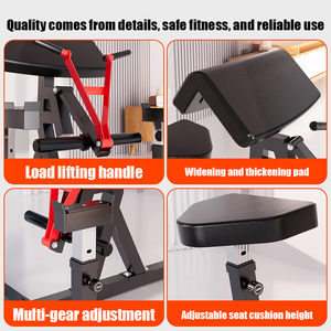 Máquina de curl Preacher 3 en 1 para bíceps y tríceps, estación de entrenamiento con barra y mancuernas para bíceps, equipo de gimnasio en casa - Product Image 3