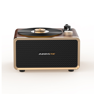 Machine karaoké Manovo <span class=keywords><strong>C1</strong></span> 60W avec structure en bois, 2 micros sans fil et prise en charge du réglage de l'écho Carte AUX/TF/USB/PC - Product Image 3