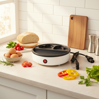 Produits tendance 2026 Nouveauté Grille-pain électrique pour le petit-déjeuner pour la maison Pizza Œuf Crêpe Mini hamburger Gaufres Machine