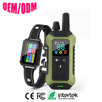 Kabelloser GPS-Aufladbarer Elektronischer Hundezaun mit Farbdisplay, Einstellbarer Radius 25-2133 Meter, IP67 Wasserdicht, Bellkontrolle