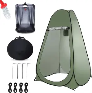 Cuckoo tenda mandi berkemah luar ruangan portabel, Toilet ruang ganti untuk pantai dengan tas pembawa tenda Privasi & tas mandi